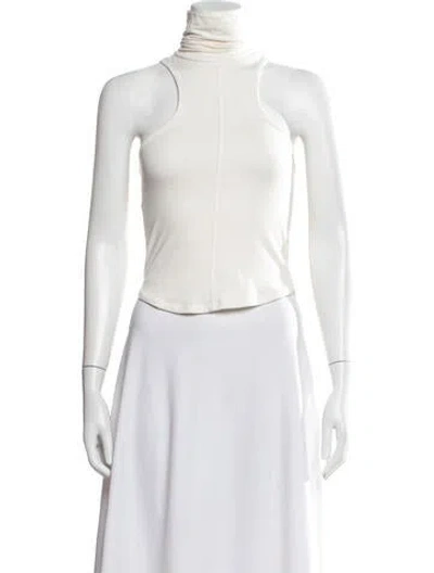 Pre-owned The Line By K Turtleneck Sleeveless Top In Neutrals