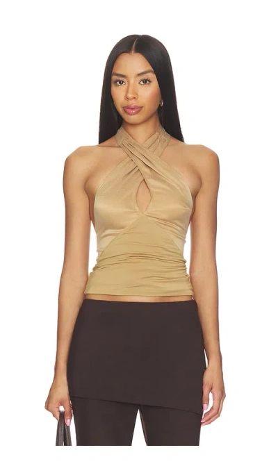 The Line By K Vada Top In Brown