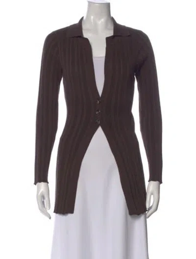 Pre-owned The Line By K V-neck Sweater In Brown