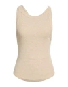 The Line By K Woman Top Beige Size L Rayon, Elastane In Neutral