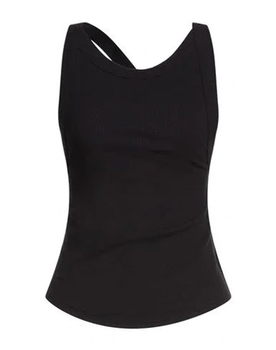 The Line By K Woman Top Black Size L Rayon, Elastane