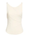 The Line By K Woman Top Ivory Size L Rayon, Elastane In White