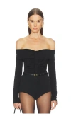 The Line By K X Revolve Lunar Bodysuit In Black