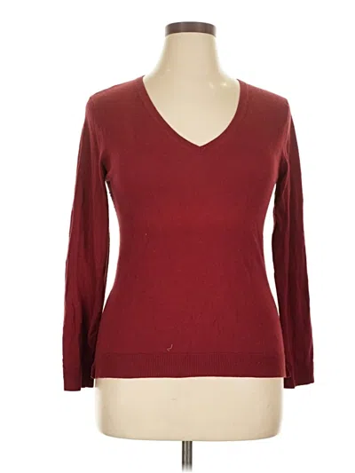 Pre-owned The Line Pullover Sweater In Burgundy