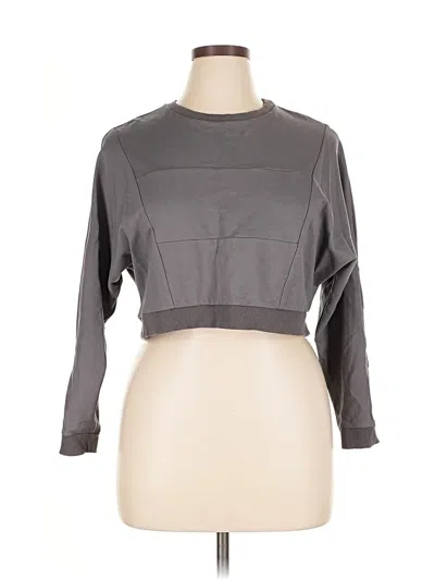 Pre-owned The Lines In Between Cardigan Sweater In Gray