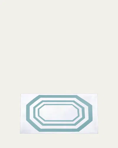 The Lino Essential Aqua Rectangle Tablecloth, 71" X 144" In Blue