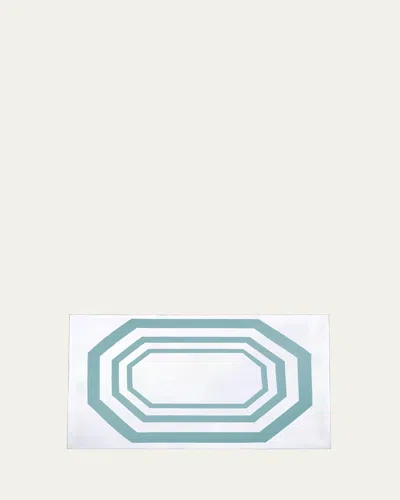 The Lino Essential Aqua Tablecloth, 71" X 125" In Blue