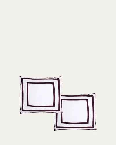 The Lino Essential Simple Square Shams, Set Of 2 In Multi