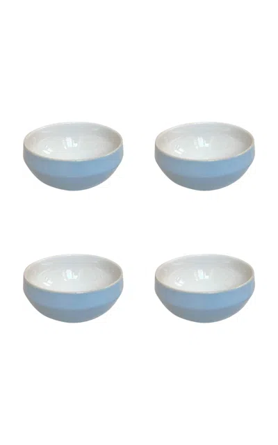 The Lino Essential Stoneware Cereal Bowl In Blue