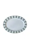 The Lino Essential Stoneware Serving Plate In Blue
