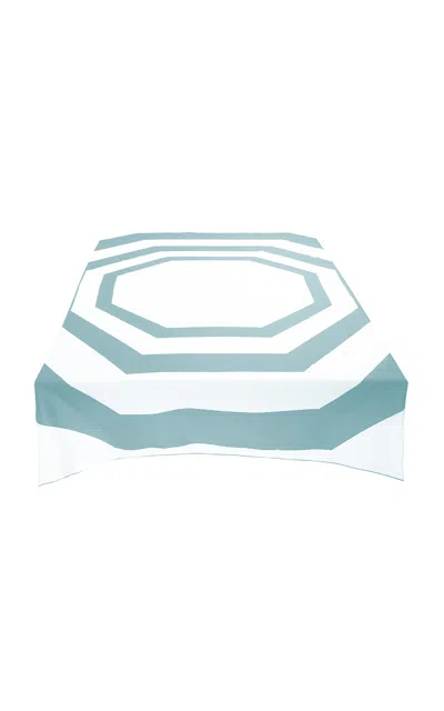 The Lino Essentials Acqua Tablecloth In Blue