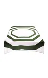 The Lino Essentials Green Square Tablecloth