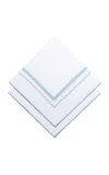 The Lino Essentials Set-of-two Cotton Napkins In Blue