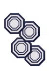 The Lino Essentials Wood Coaster In Blue
