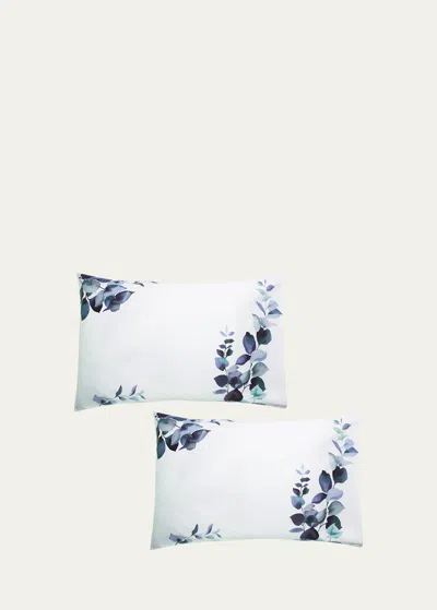 The Lino Eucalyptus 500-thread Count Pillowcase Pair, Standard Case In Navy