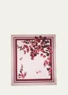 The Lino Eucalyptus Red Tablecloth, 71" Square In Red