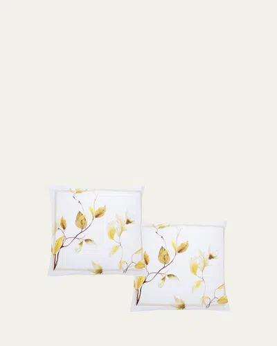 The Lino Japan 500-thread Count Square Shams, Set Of 2 In White