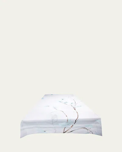 The Lino Japan Aqua Tablecloth, 71" X 125" In Blue