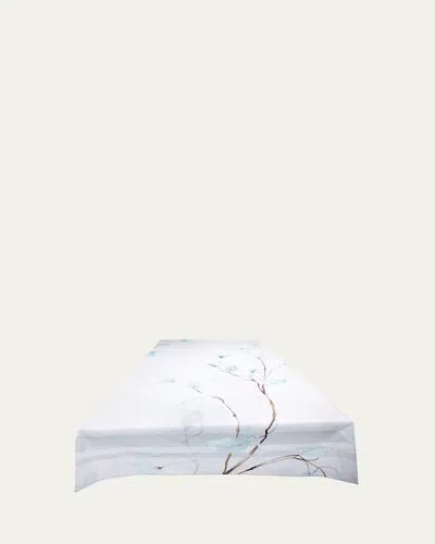 The Lino Japan Aqua Tablecloth, 71" X 144" In Blue