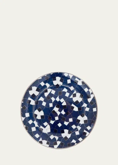 The Lino Night Dessert Plates, Set Of 4 In Navy