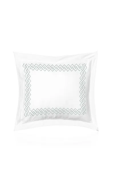 The Lino Romano Cotton Percal Euro Sham In White