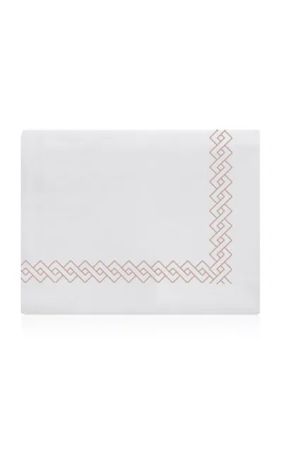 The Lino Romano Cotton Percal King Duvet In Pink