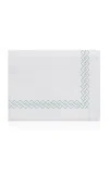 The Lino Romano Cotton Percal Queen Duvet In Green