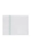 The Lino Romano Cotton Percal Queen Top Sheet In Green