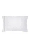 The Lino Romano Cotton Percal Standard Pillowcases In Green