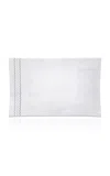 The Lino Zig Zag Cotton Percal King Pillow In White