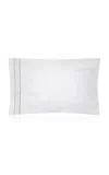 The Lino Zig Zag Cotton Percal Standard Pillowcases In Pink