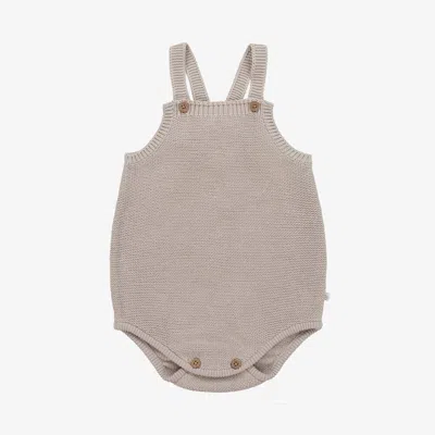 The Little Tailor Babies' Beige Knitted Cotton Shortie
