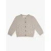 THE LITTLE TAILOR CHUNKY-KNIT BUTTON-DOWN COTTON CARDIGAN 3-24 MONTHS