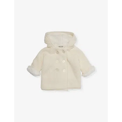 The Little Tailor Babies' Pixie Hooded Cotton-knit 3-18 M In Cream