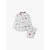 The Little White Company Festive London Cotton Pyjamas 4-12 In White