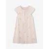 THE LITTLE WHITE COMPANY THE LITTLE WHITE COMPANY GIRLSKIDS BOW-EMBROIDERED TURTLE-PRINT COTTON NIGHTDRESS 1-6 YEARS