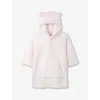 The Little White Company Girls Pink Kids Bear Faux-sheepskin Recycled-polyester Hoodie 1-6 Years In Pink