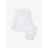 The Little White Company Heart-print Cotton-jersey Pyjamas 1-6 In White
