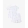 The Little White Company Urtle-print Cotton Pyjamas 1-12 Years Whitepink