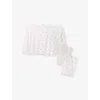 The Little White Company Multi Mixed-floral Two-piece Cotton Pyjama Set 3-12 In White