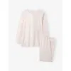 The Little White Company Pink Bunny-print Slim-fit Cotton Pyjamas 3-8 In Neutral