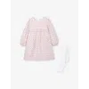 The Little White Company Gingham-print Two-piece Cotton Set 0-4 Years Pink In Pink