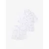 The Little White Company Reasure Island Cotton Pyjamas 1-12 Years White/blu In White