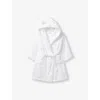 The Little White Company S Hydrocotton 3d-ears Organic-cotton Dressing Gown 1-6 Years Whit In White