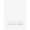 THE LITTLE WHITE COMPANY UD GREY STAR-PRINT COTTON FITTED COT SH