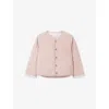 The Little White Company Rduroy-texture Padded Cotton Jacket 0-4 Years Vintgerose In Pink