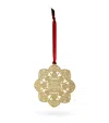 The London Christmas Company Metal Tudor Rose Tree Ornament In Gold