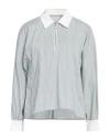 Theloom The Loom Woman Top Sage Green Size M Cotton, Nylon, Polyurethane, Elastane, Polyester