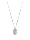 The Love Knot By Coralie 18k White Gold The Love Knot Diamond Necklace In Metallic