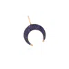 The Lovery Blue Sapphire Crescent Horn Charm In Multi
